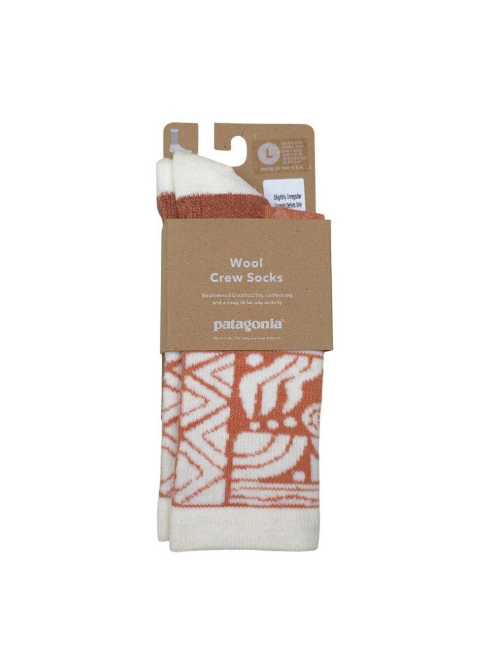 Patagonia Wool Crew Socks Large Quick-Wicking Merino Blend Breathable Cushioning - Picture 10 of 10